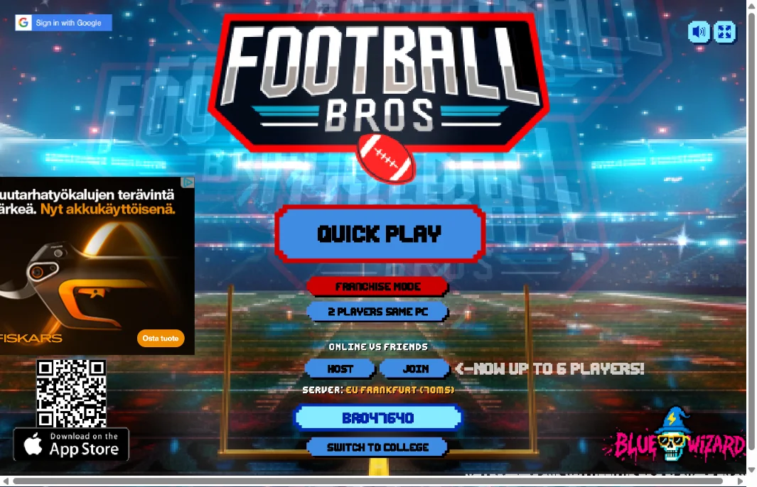 Football Bros gameplay — arcade American football match