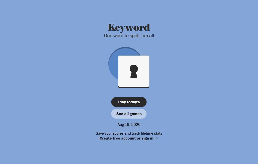 Keyword Game